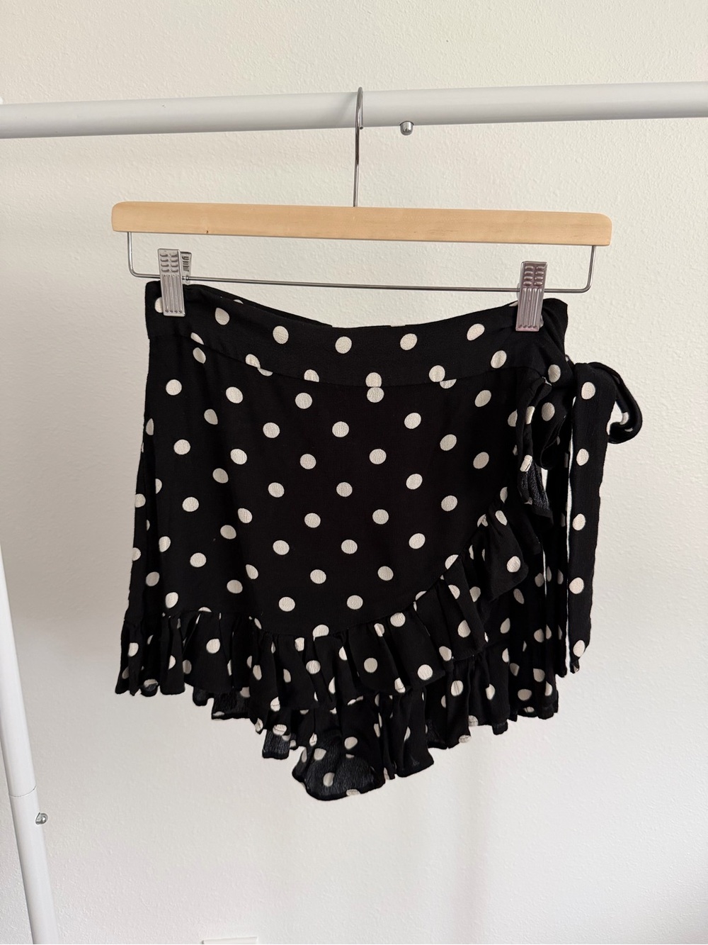 Zara Polka Dot Wrap Skort Extra Small